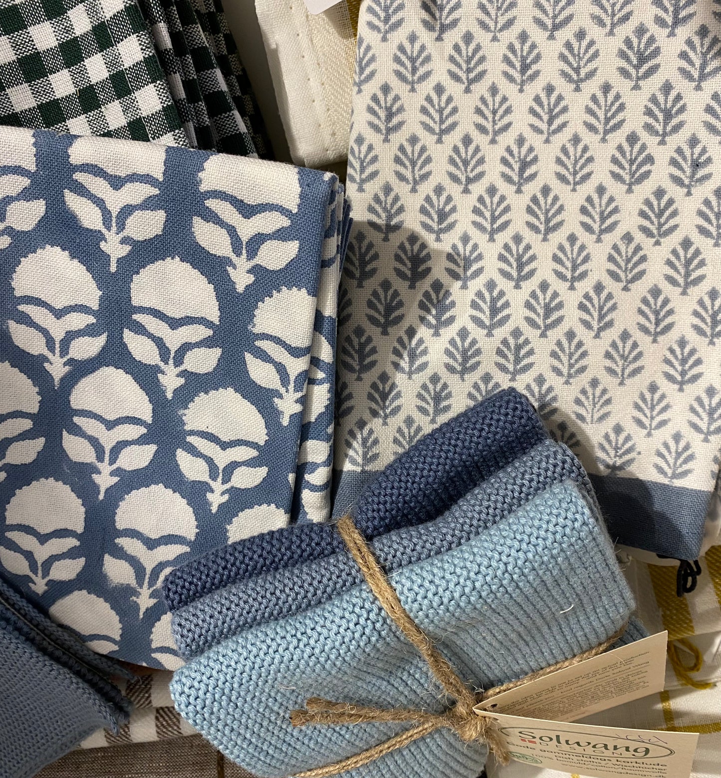 Kjøkkenhåndkle Boxwood Sky blue Bungalow