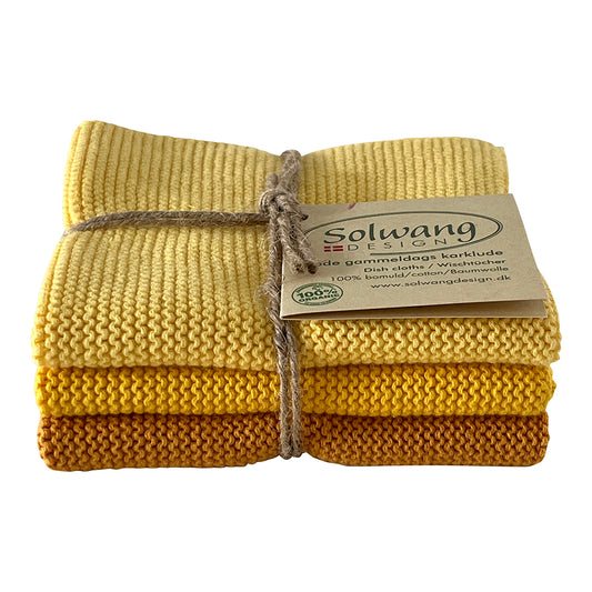 3 pk kluter gul kombi mørk gul Solwang