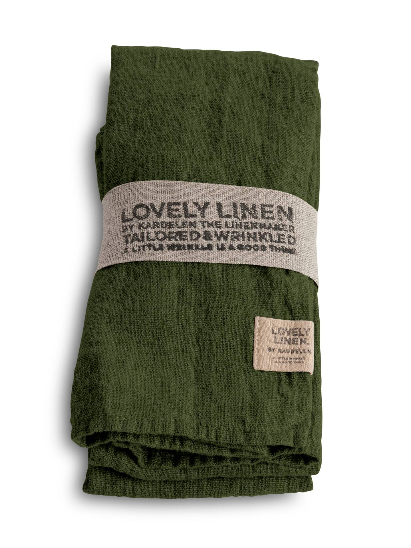 Duk lin jeep green mosegrønn 145x300 Lovely linen