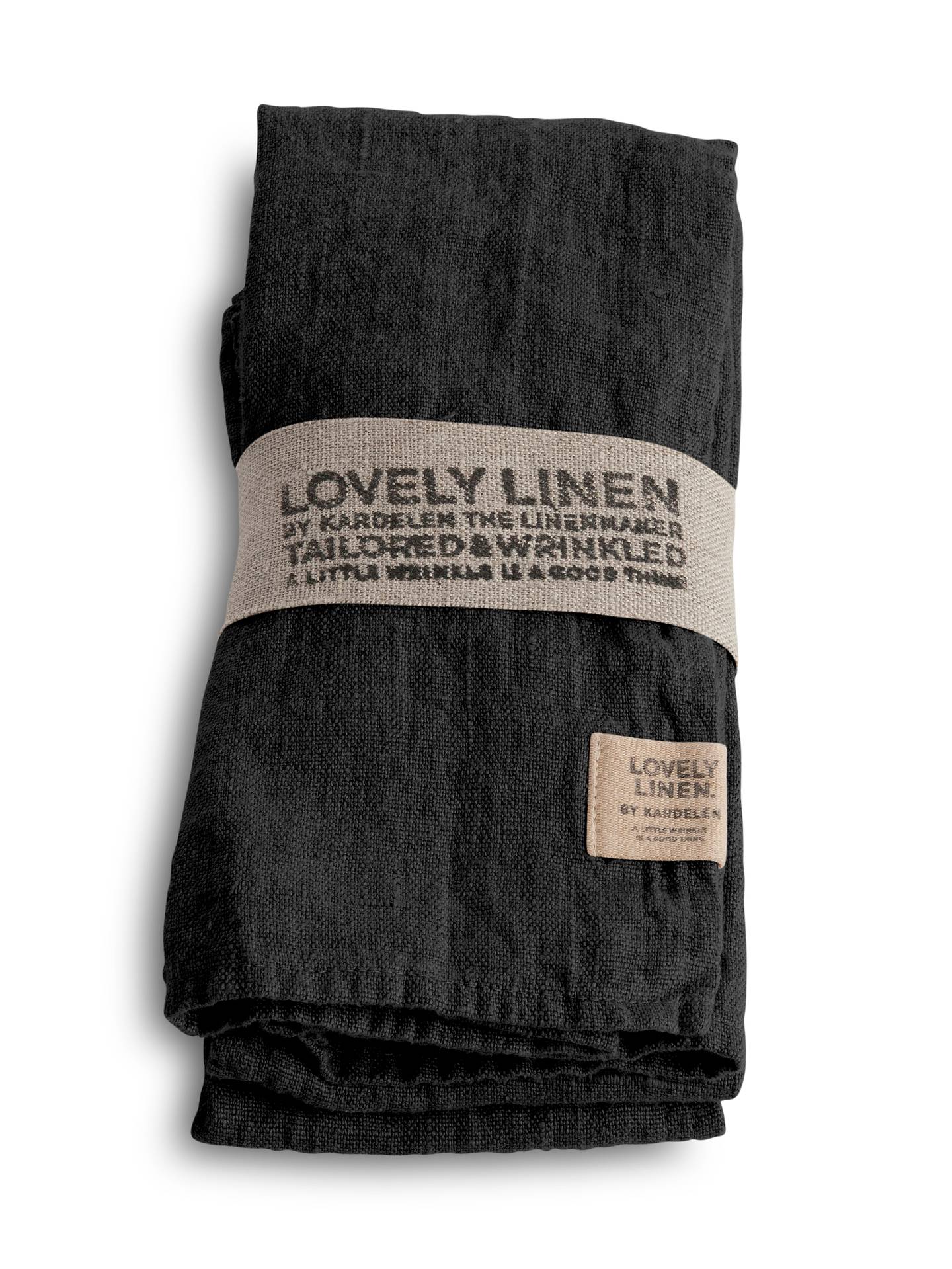 Duk lin mørk grå 145x250 Lovely linen