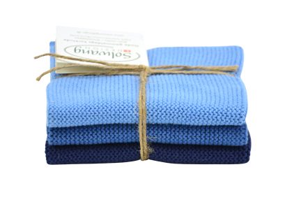 Kjøkkenhåndkle 50% 2 pk Chevron Indigo blue Bungalow