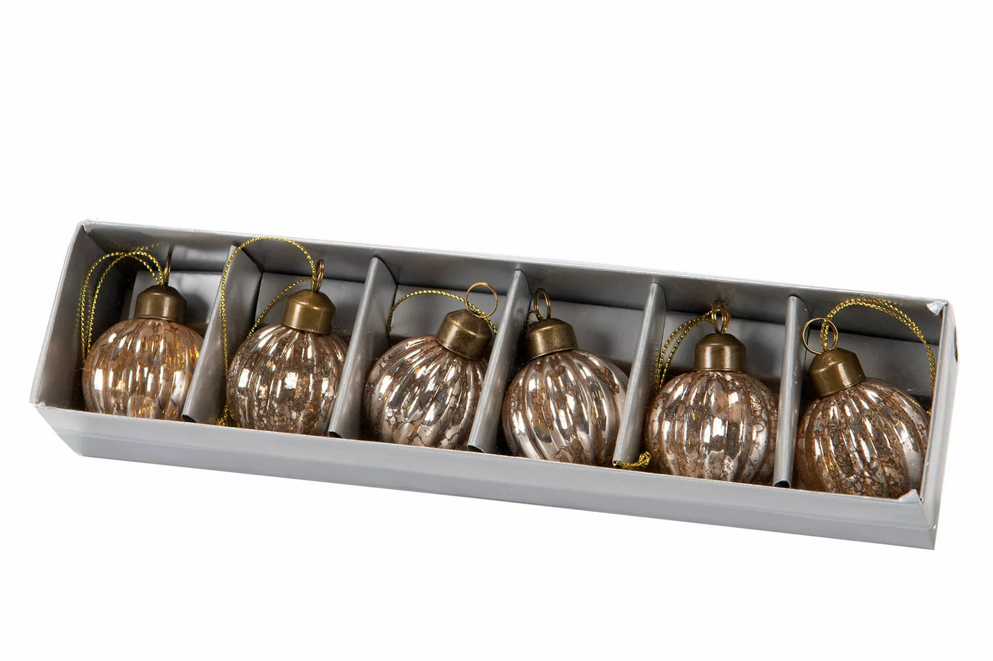 Bordkort eske julekule 6 stk Alot Design