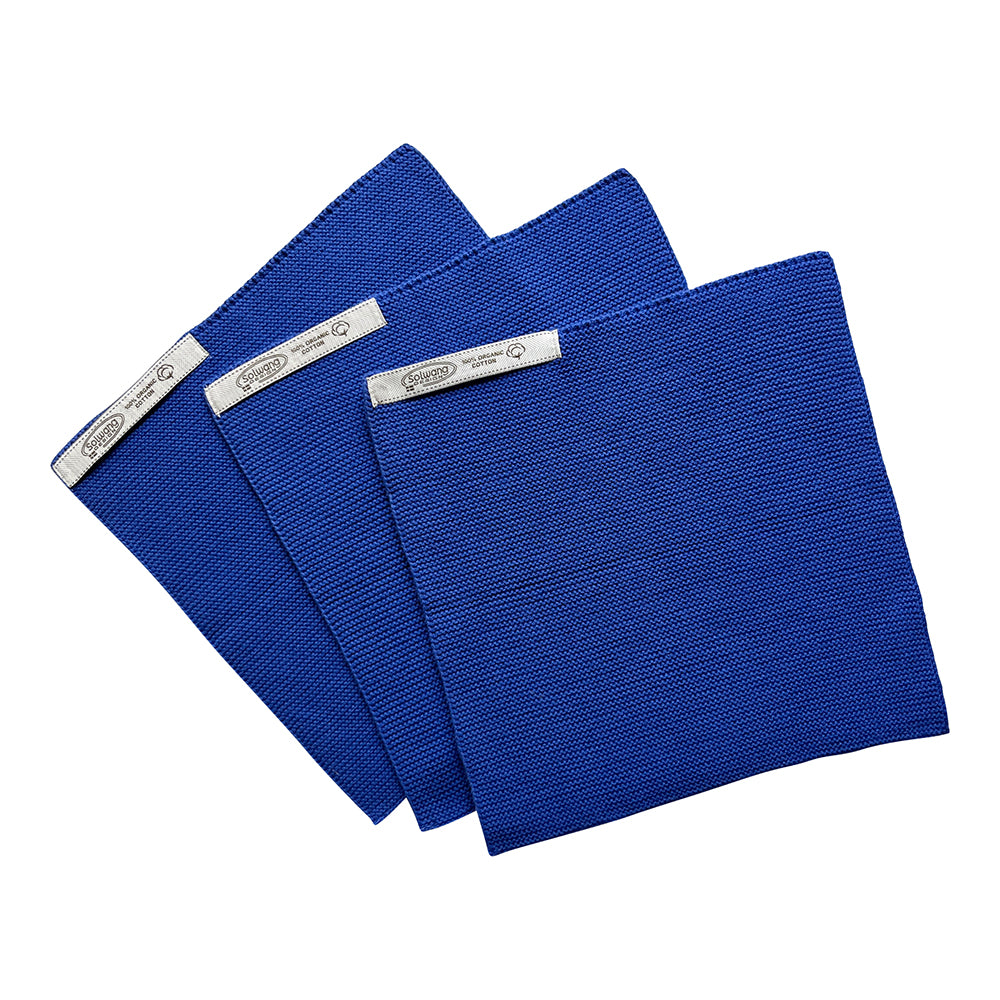 3 pk kluter blå kobolt blå Solwang Design