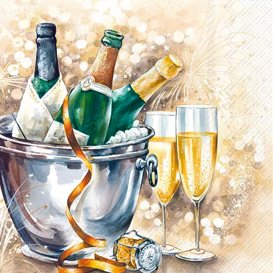 Serviett lunsj vin Time To Sparkle IHR