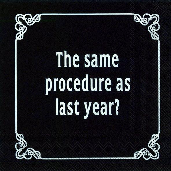 Serviett kaffe Dinner For One IHR