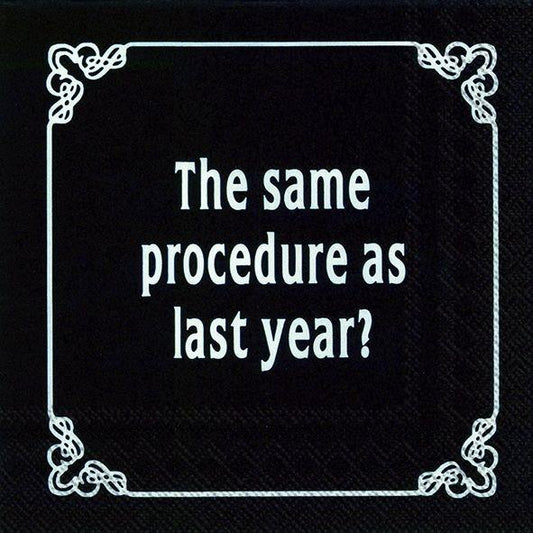 Serviett kaffe Dinner For One IHR