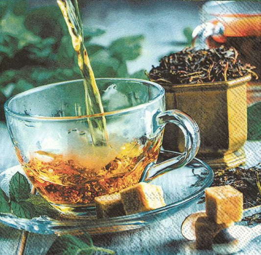 Serviett lunsj te tea cup IHR