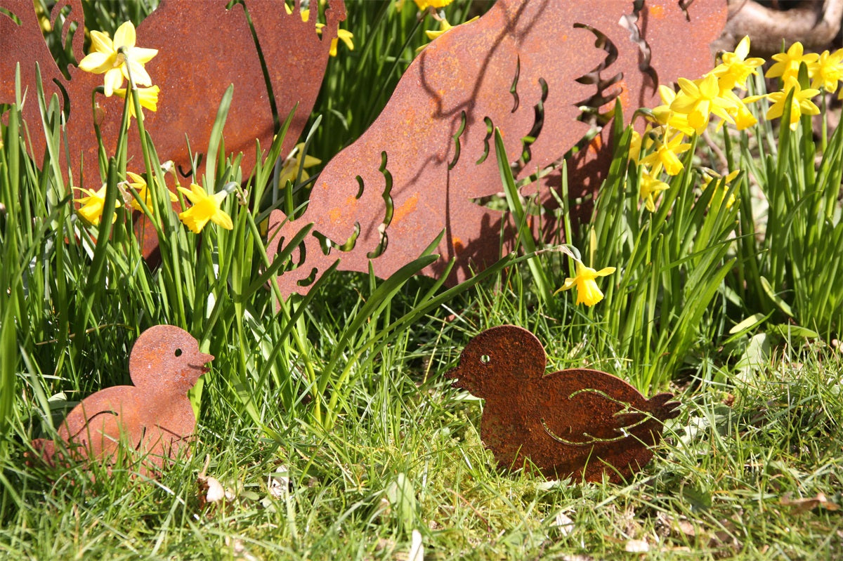 Høne eller hane rust ELD garden
