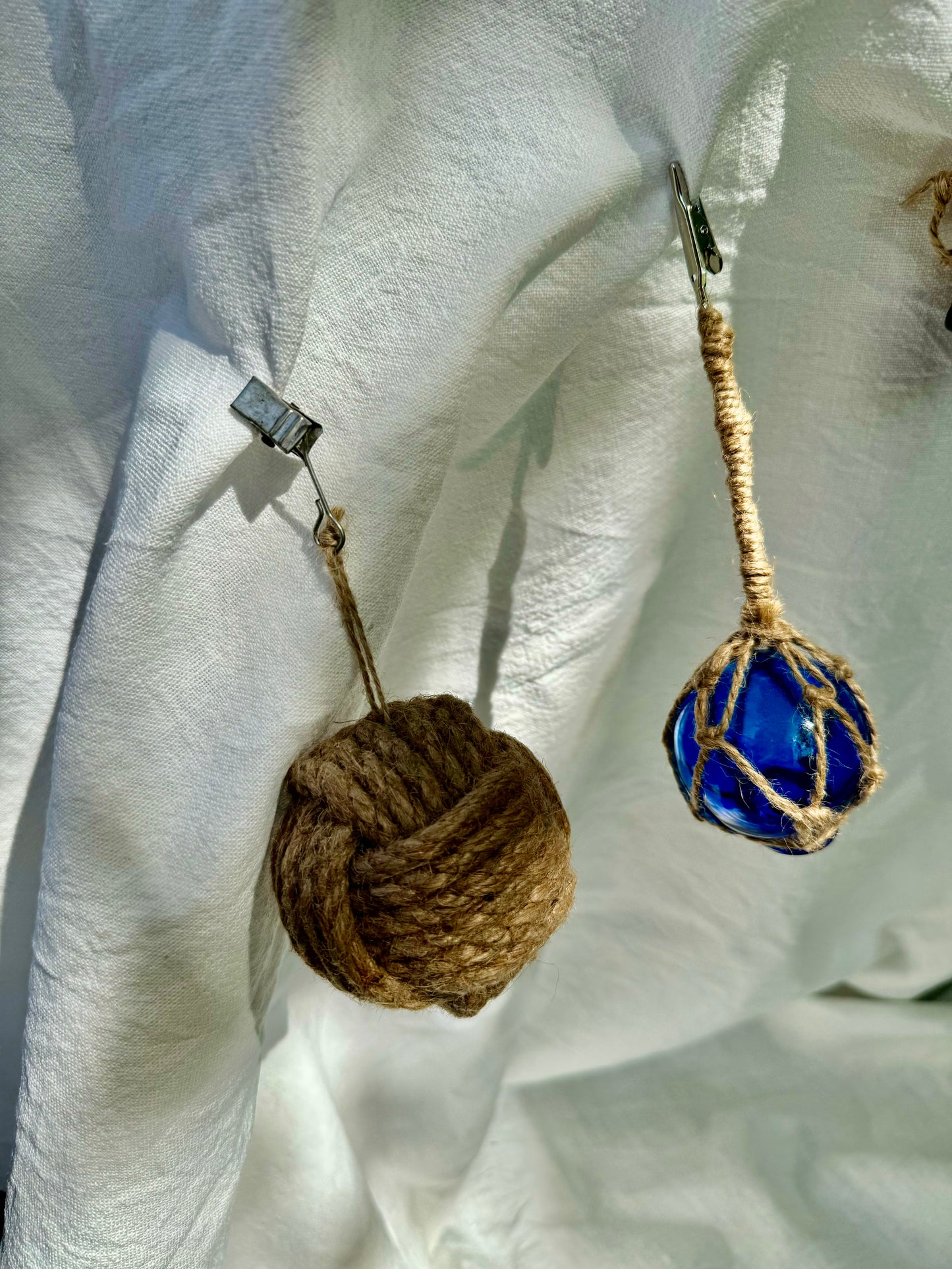 Duk lodd garn kule blå 5 cm