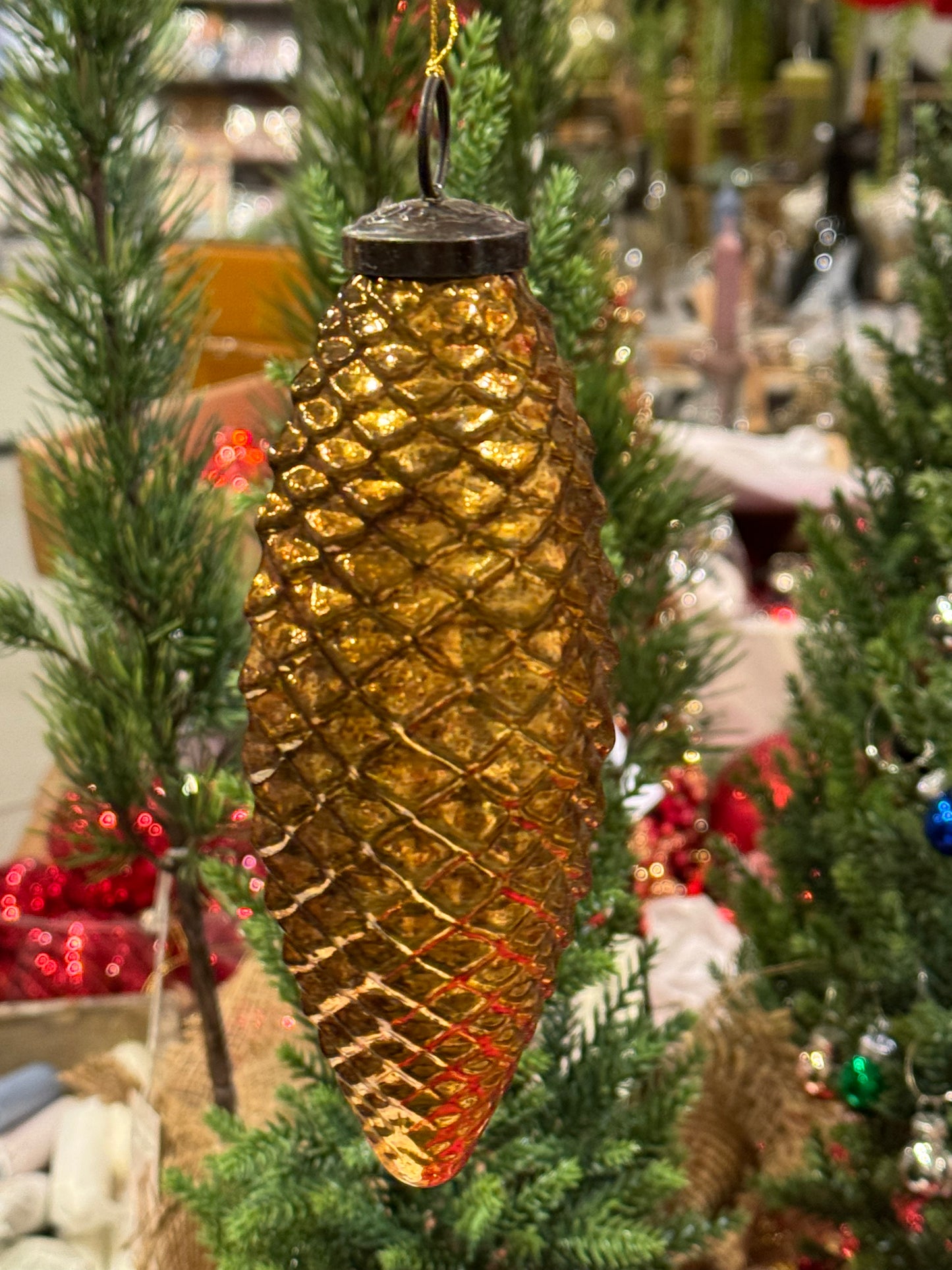 Kongle antikk gull 16 cm Shishi