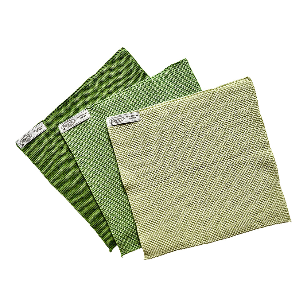 3 pk kluter grønn støv grønn Solwang Design