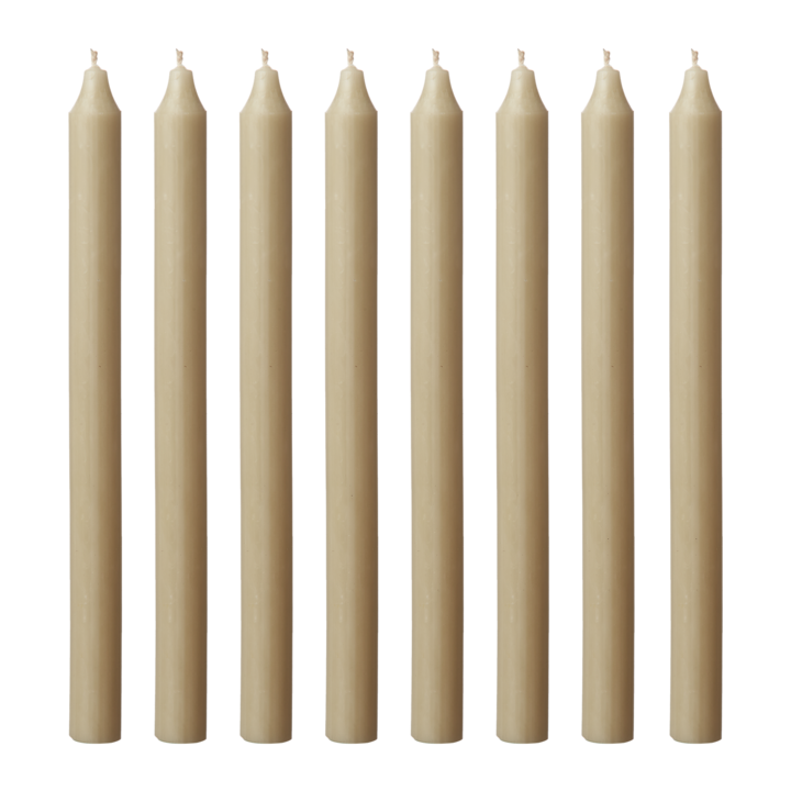 Tynne lys 18 og 28 cm khaki beige Kiri