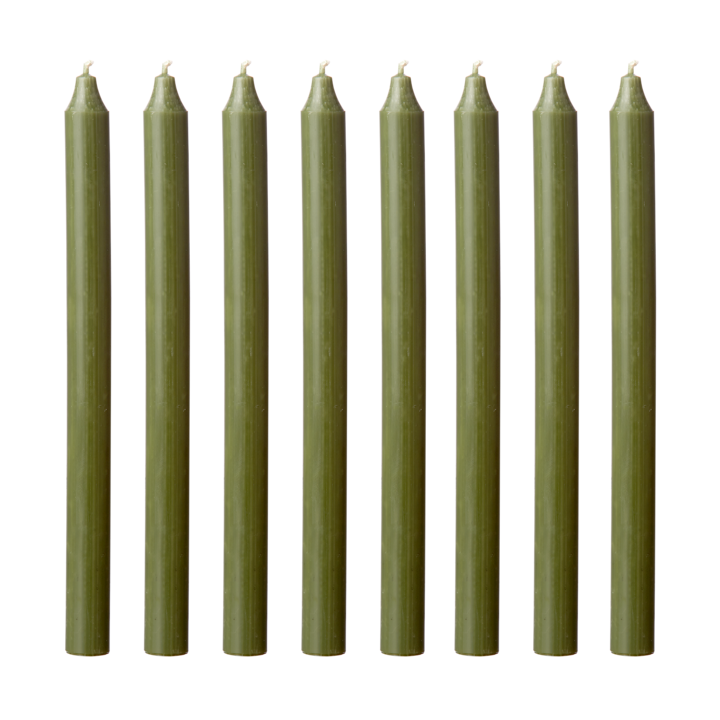 Tynne lys 18 og 28 cm grønn skoggrønne Kiri