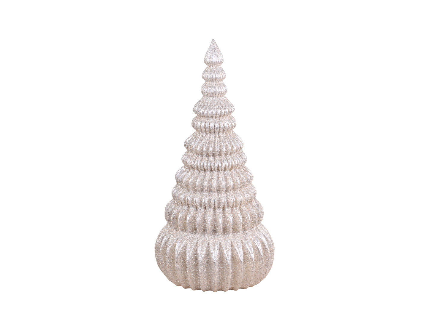 Juletre 31 cm crem champagnefarget gull Chic Antique