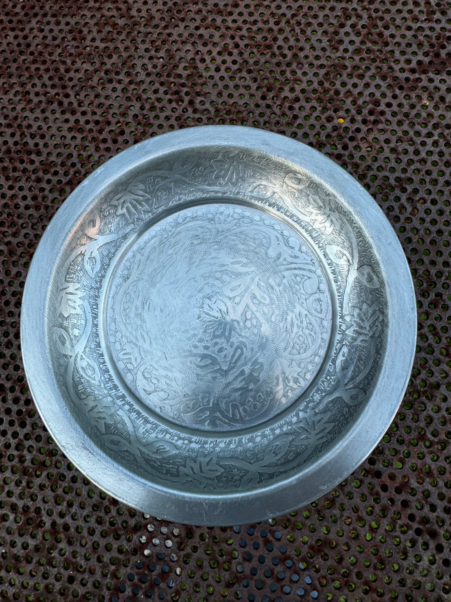 Brikke Fat metall 14,5 cm Chic Antique