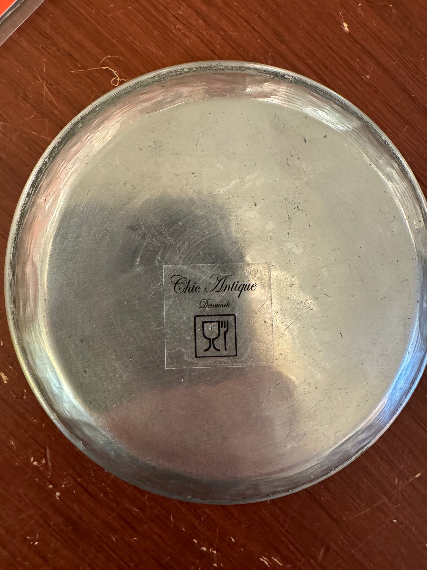 Brikke Fat metall 15 cm Chic Antique