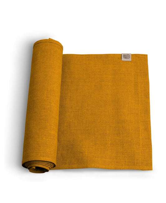 Løper classic lin curry oker 47x150 Lovely linen