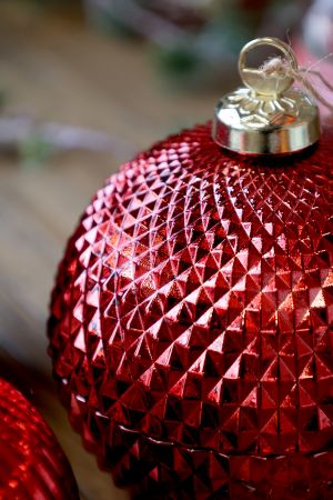 Lys julekule m. mønster Chic Antique