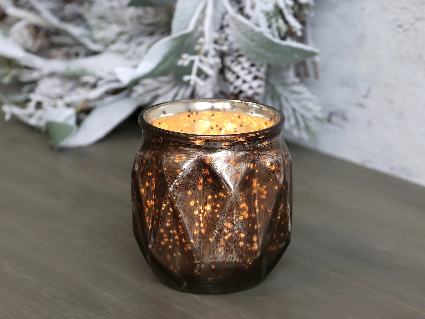 Telys lykt antikk mocca Chic Antique