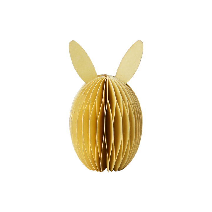 Papirpynt bunny 8 cm gul Affari