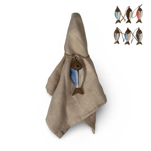 Fisk 8,4 cm dekor serviett ring Miljøgården