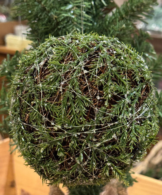 Dekorball grønn gran Mr Plant