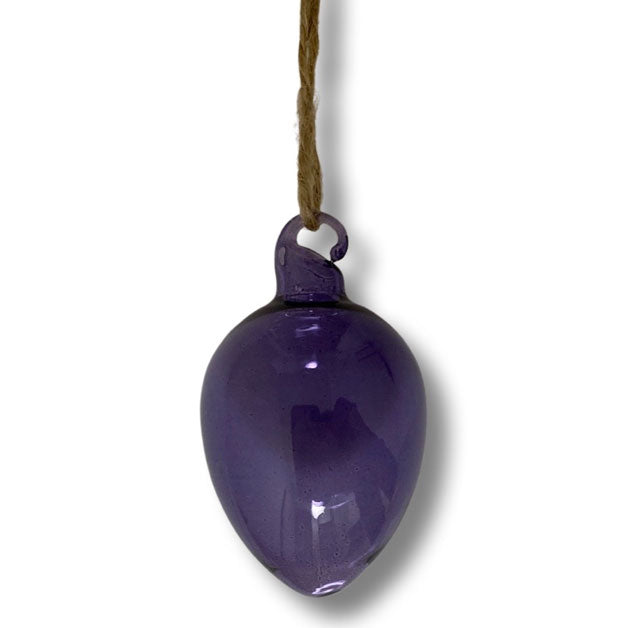 Glass egg 3,5 cm lilla Miljøgården