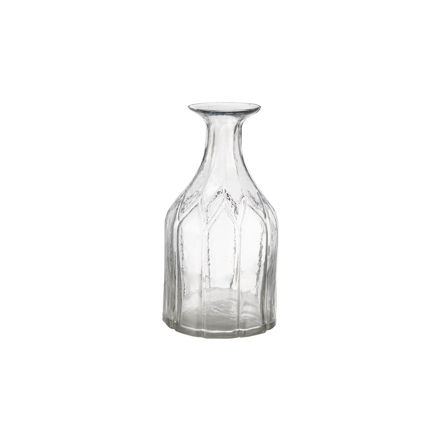 Vase glass klar flaske 16 cm romance Affari