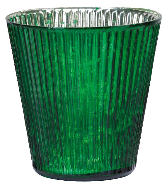Telys lykt 10 cm rød Rainbow Wafer shiny Affari