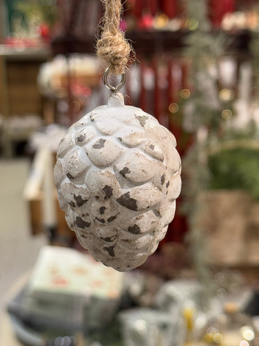 Kongle hvit rund 7 cm Ib Laursen