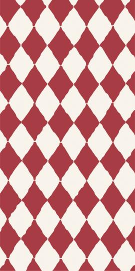 Buffet serviett Harlekin rød Ib Laursen