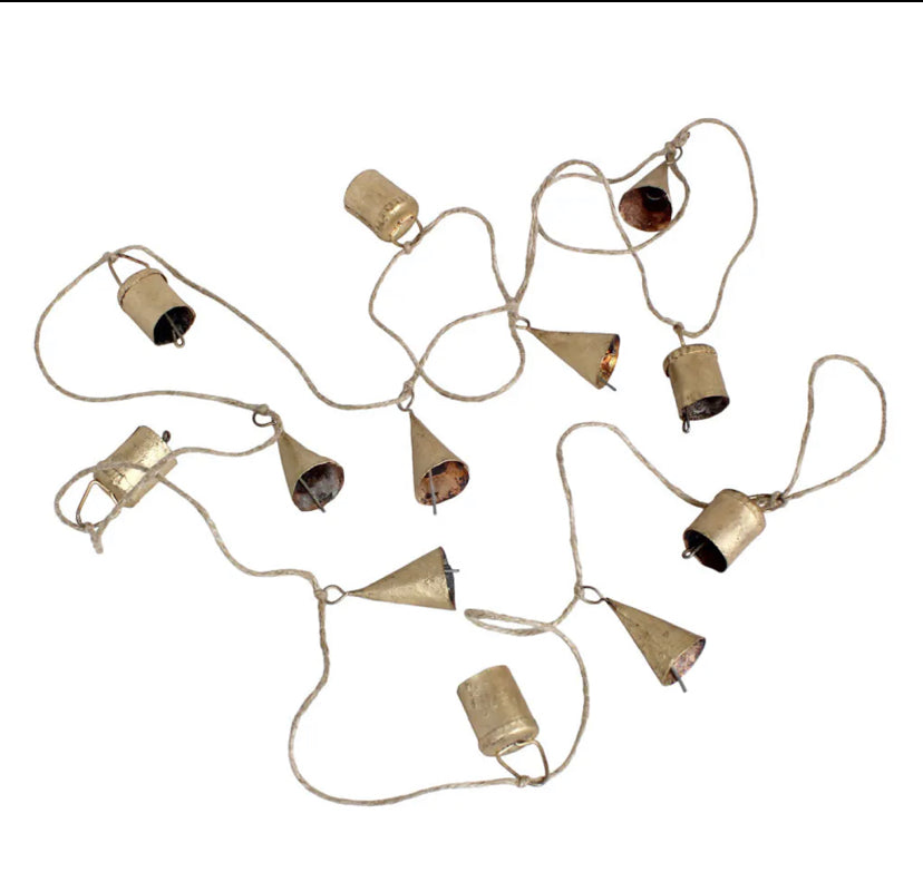 Bjelle girlander messing farget Strømshaga