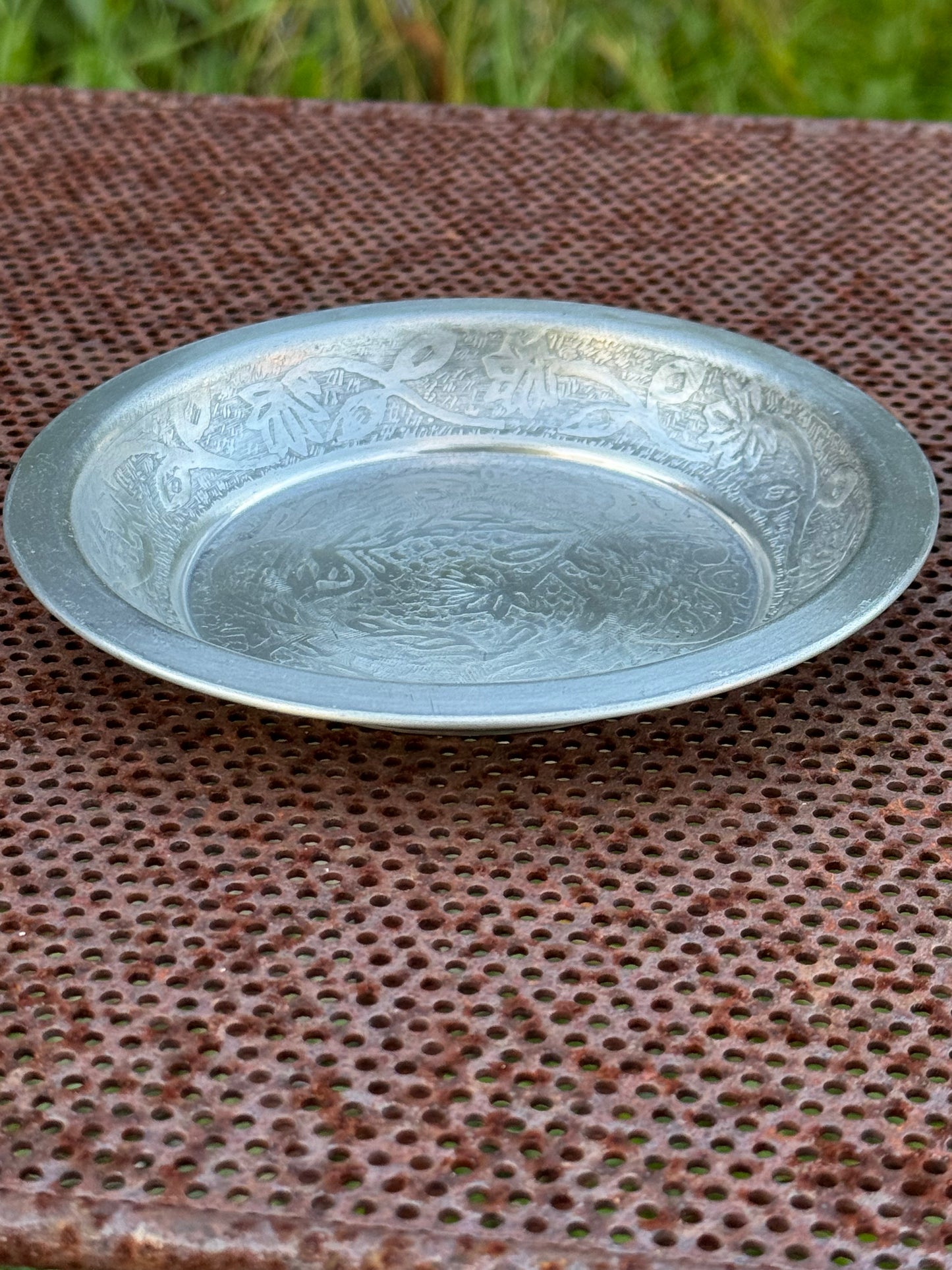 Brikke Fat metall 14,5 cm Chic Antique