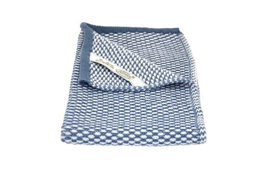 Håndkle NATUR/MØRK ALMUEBLÅ  – ØKOLOGISK Solwang Design