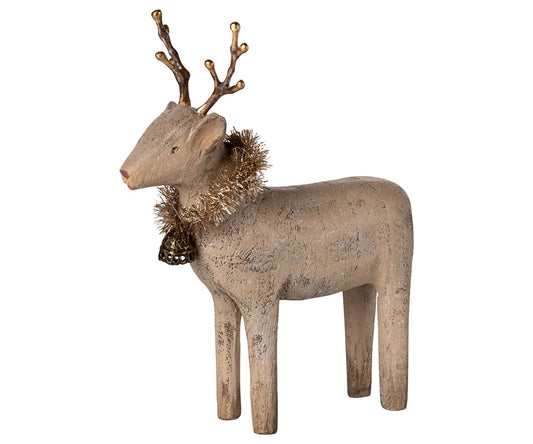 Reinsdyr Wooden reindeer small natur Maileg