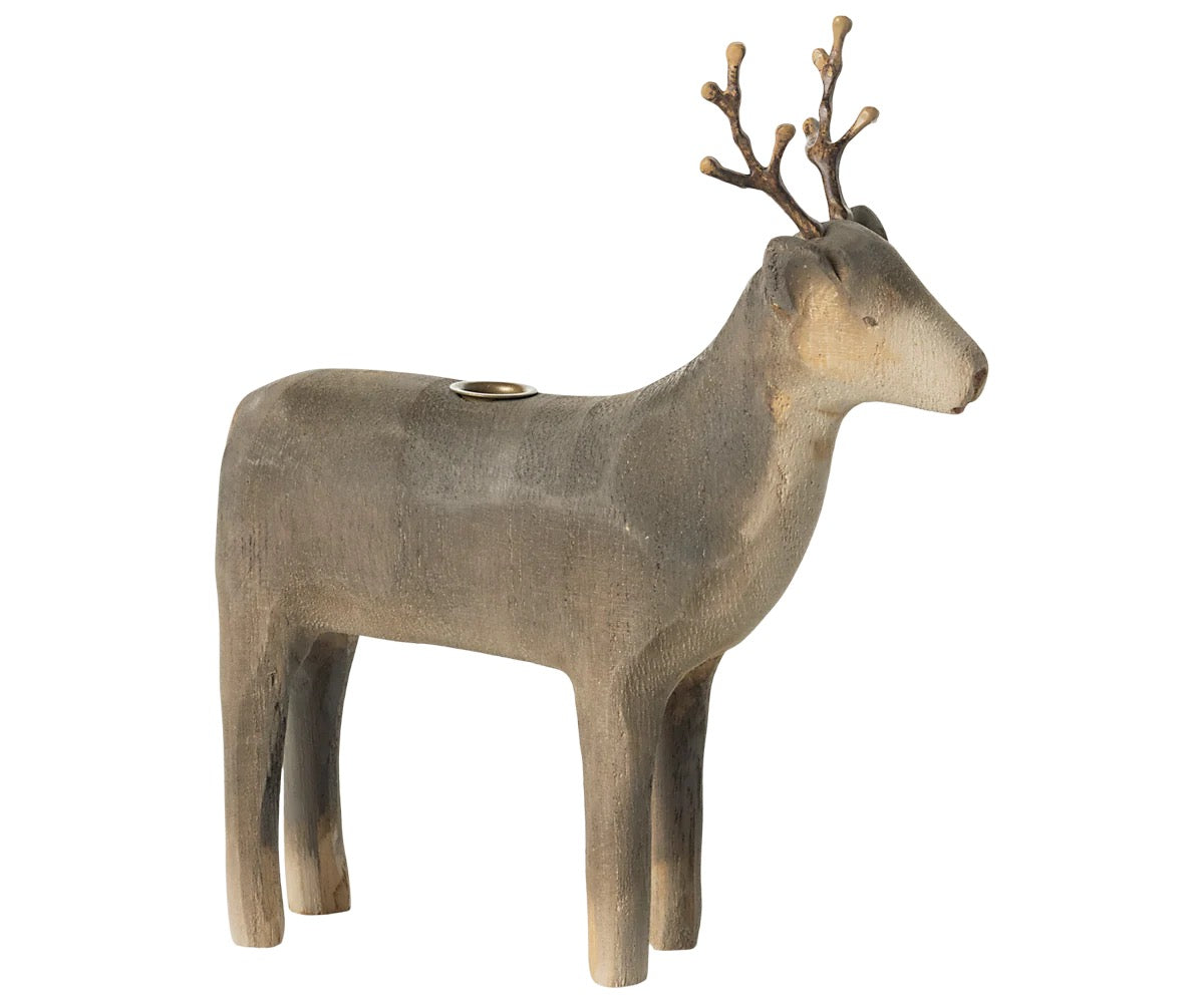 Reinsdyr Wooden reindeer medium natur Maileg