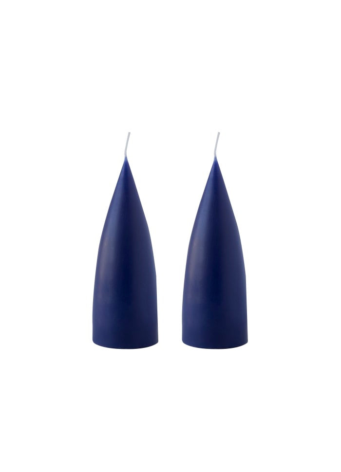 Kubbelys 16 cm antikk blå Kunstindustrien