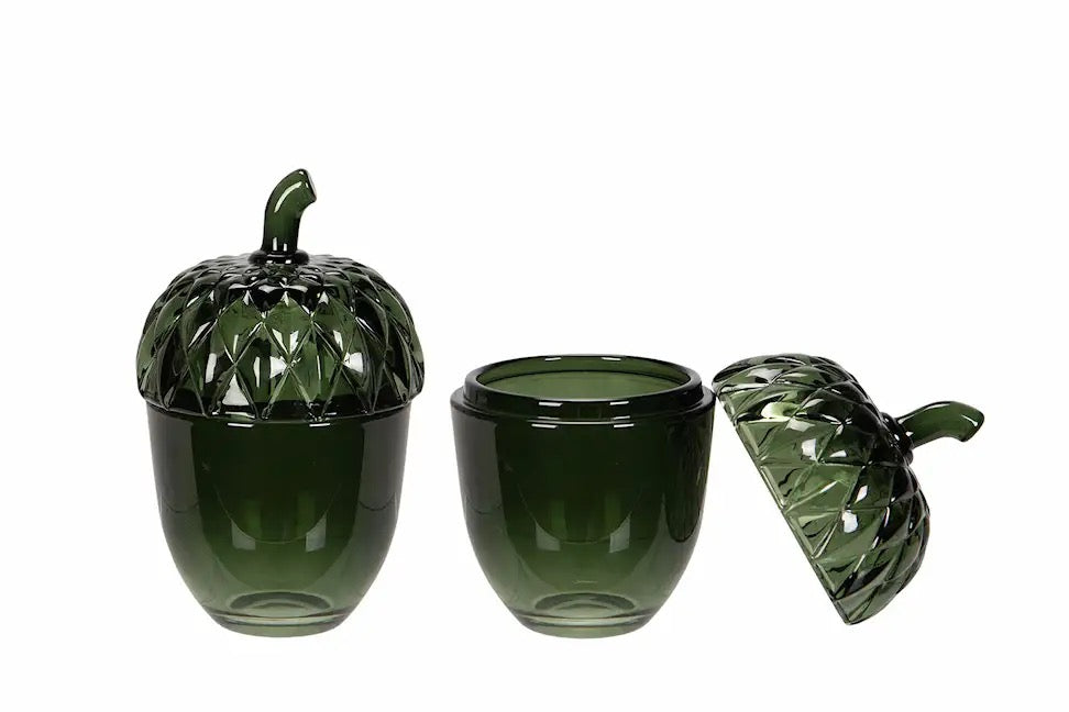 Krukke nøtt grønn liten Alot Decoration