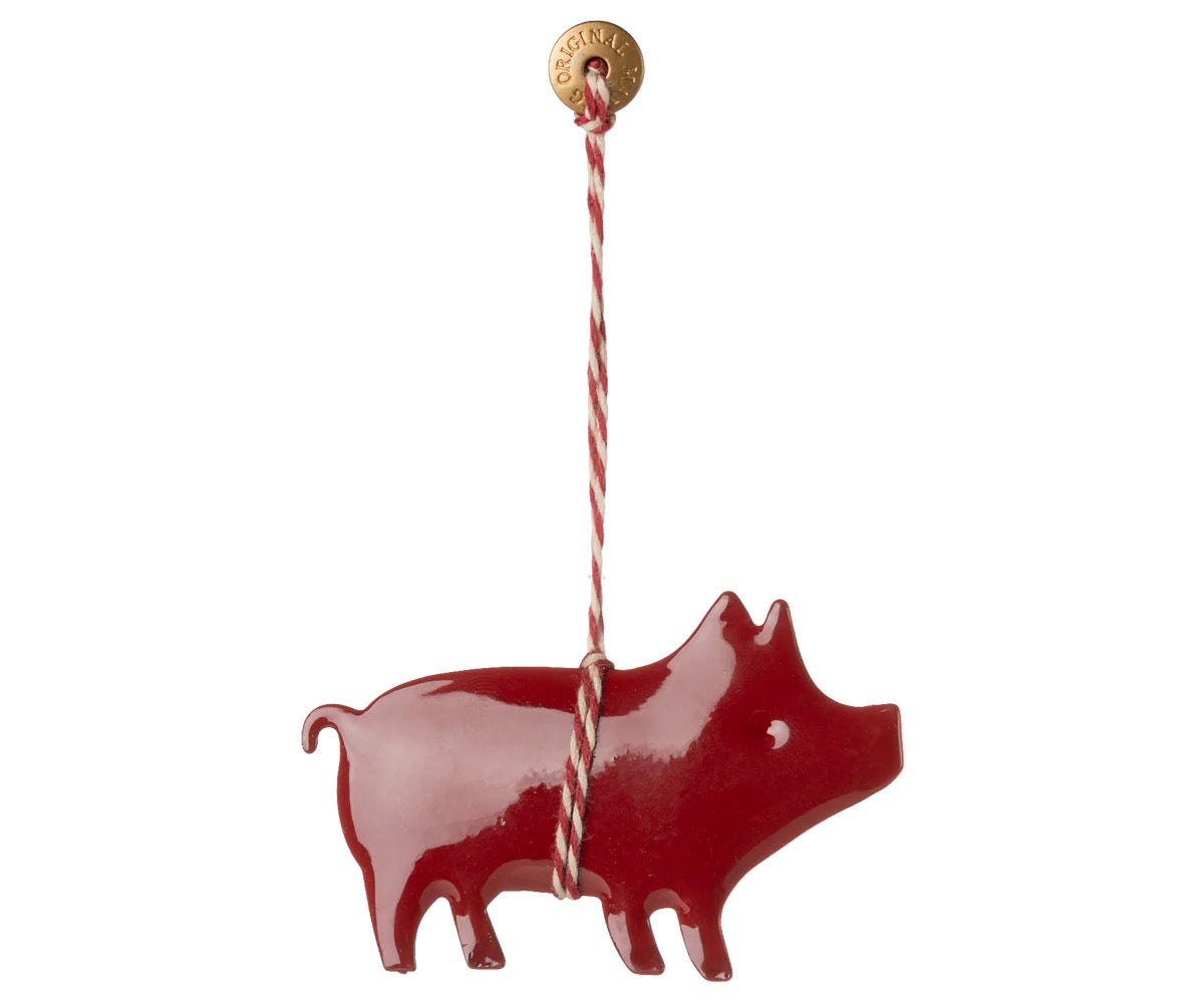 Gris metall rød Maileg 2025