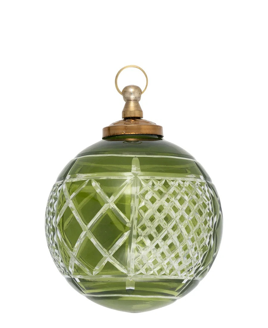Julekule grønn 10 cm Greengate