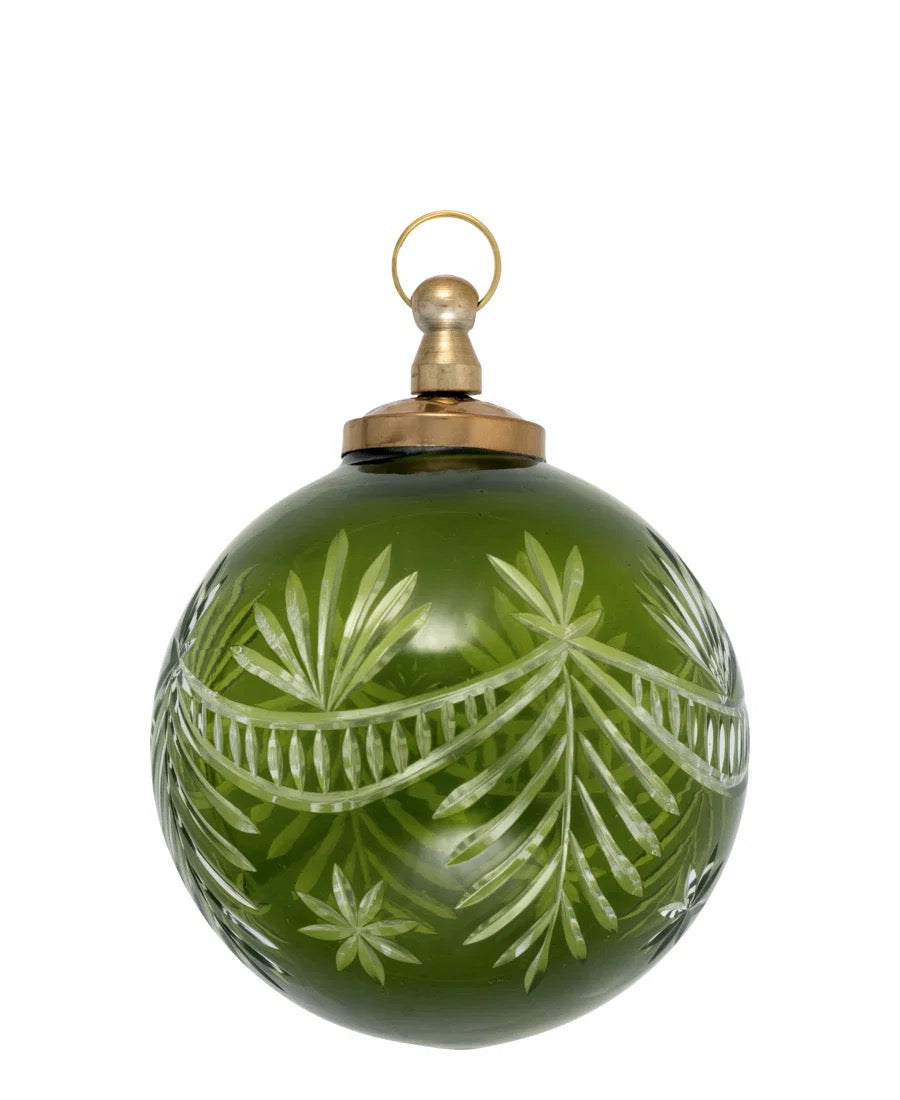 Julekule grønn 10 cm Greengate