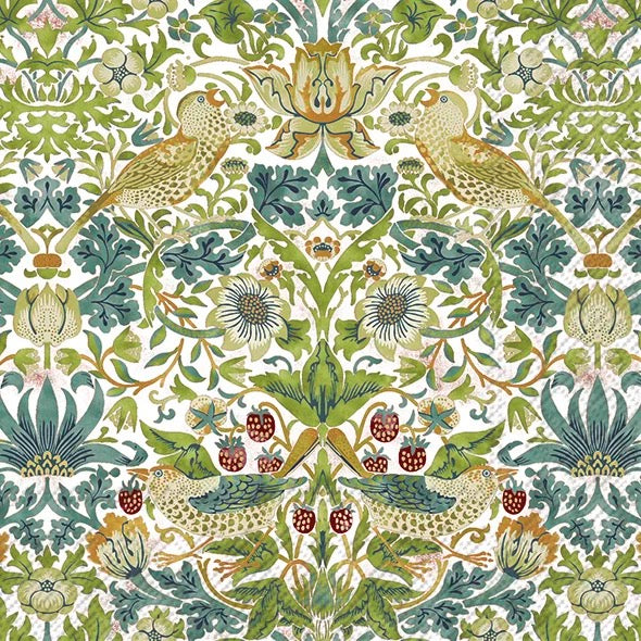 Serviett lunsj Strawberry Thief (V&A) IHR