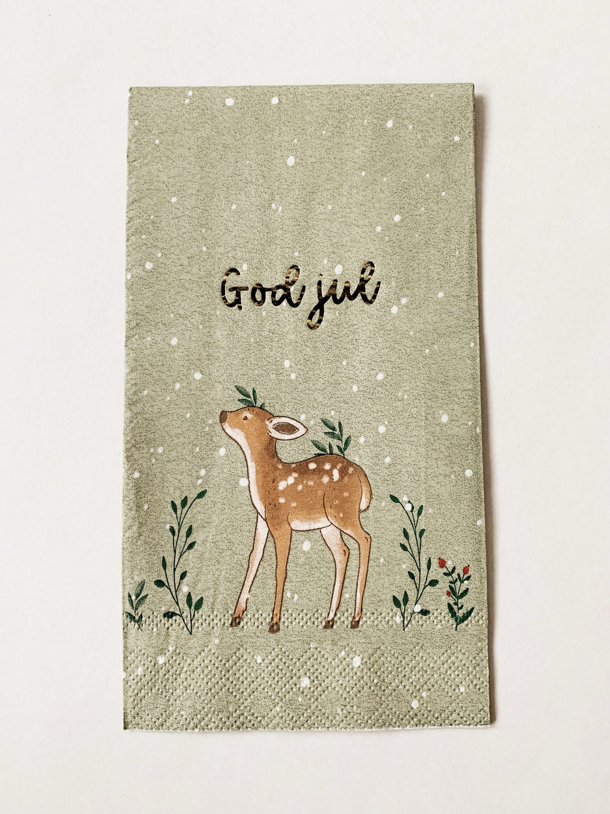 Buffet Serviett «God Jul» Rådyr Trend Design