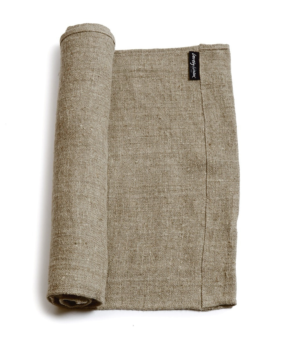 Løper rustikk grov lin 45x150 Lovely linen