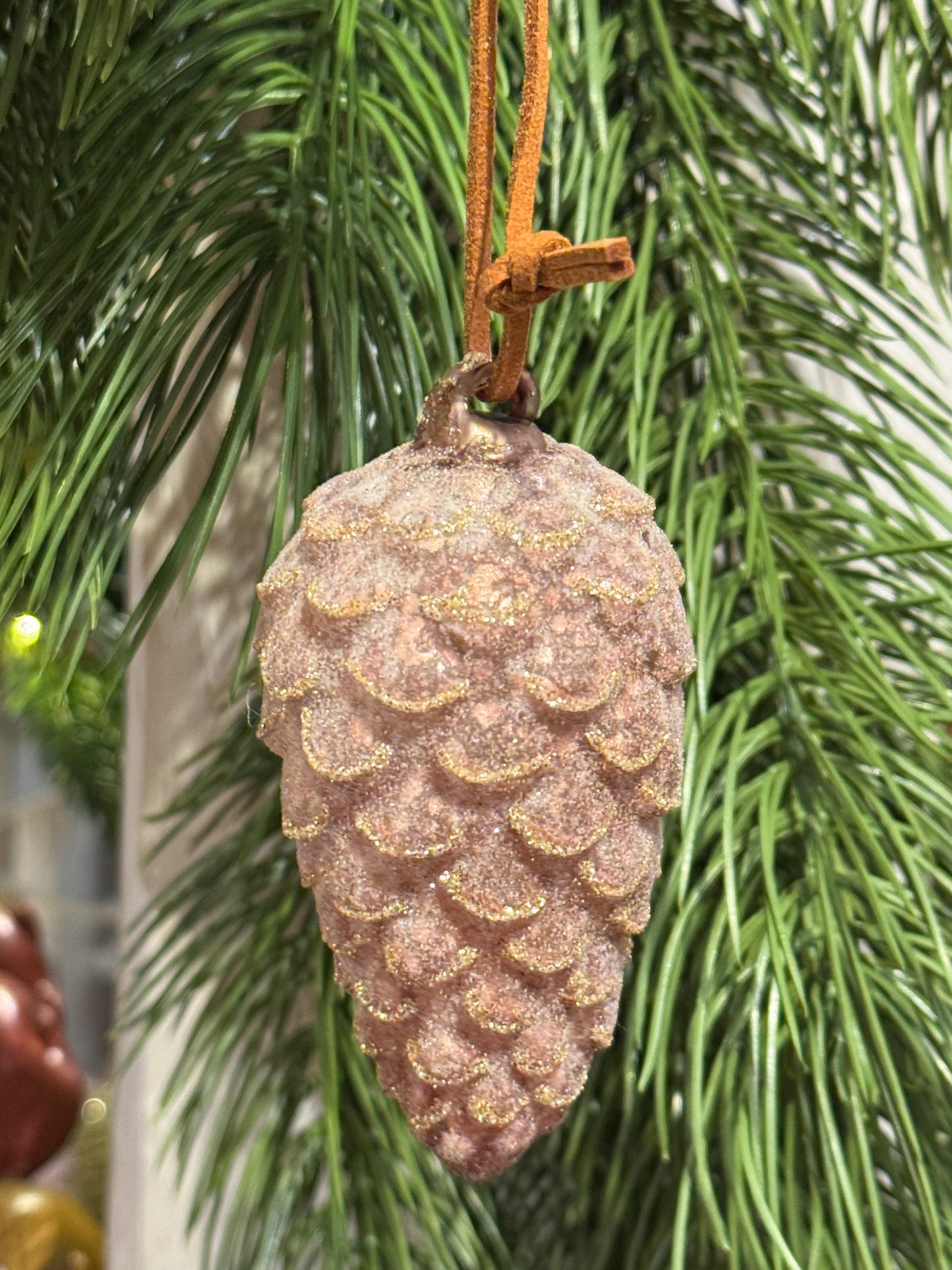 Kongle rosa gammelrosa antikk 8 cm Shishi