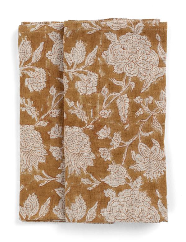 Duk lin Indian Rose - Ochre - 150x 230 Chamois