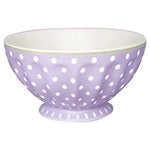 Bolle hvite prikker lavender lilla XL Greengate