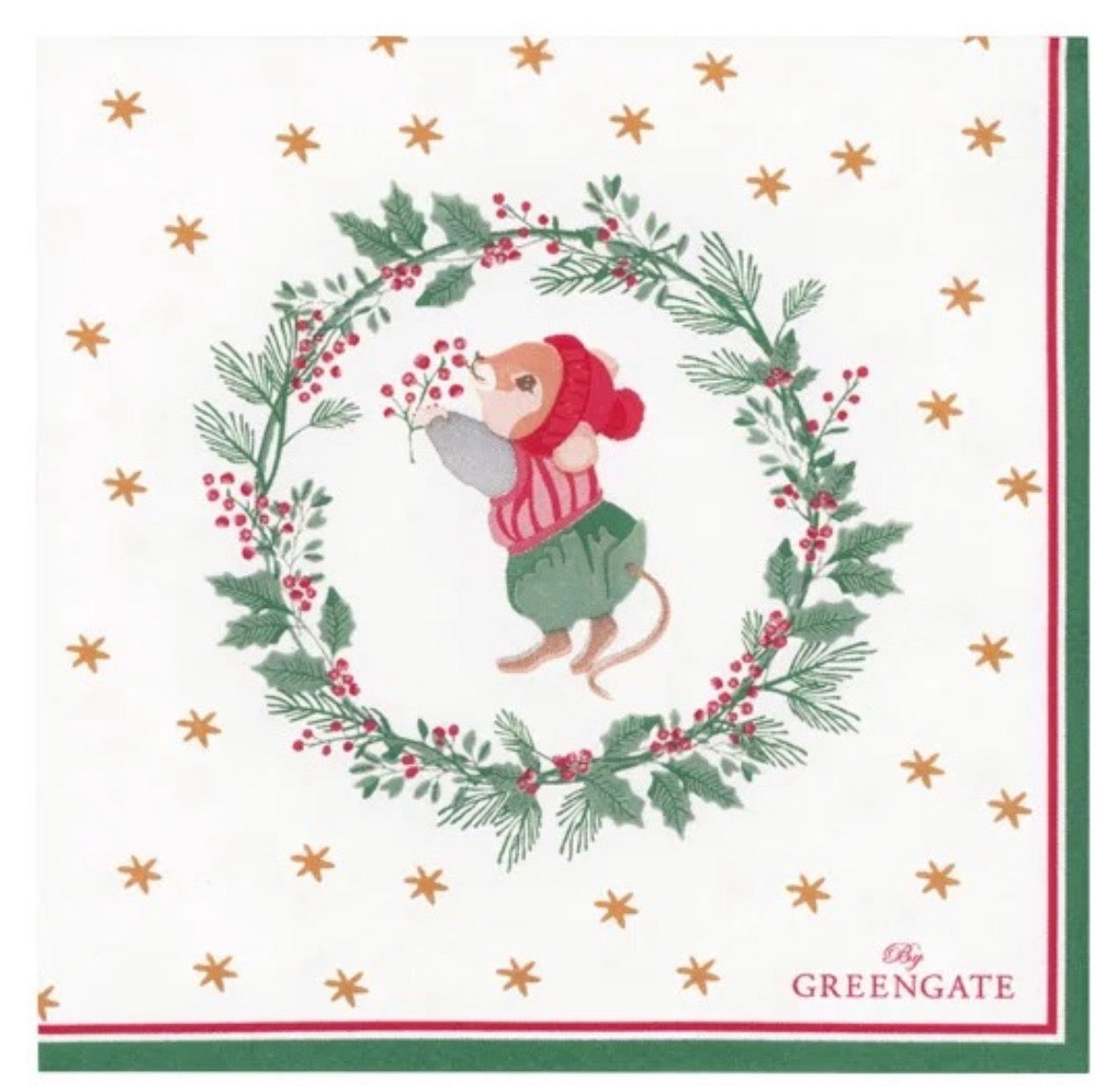 Serviett kaffe Joanni små jul Greengate