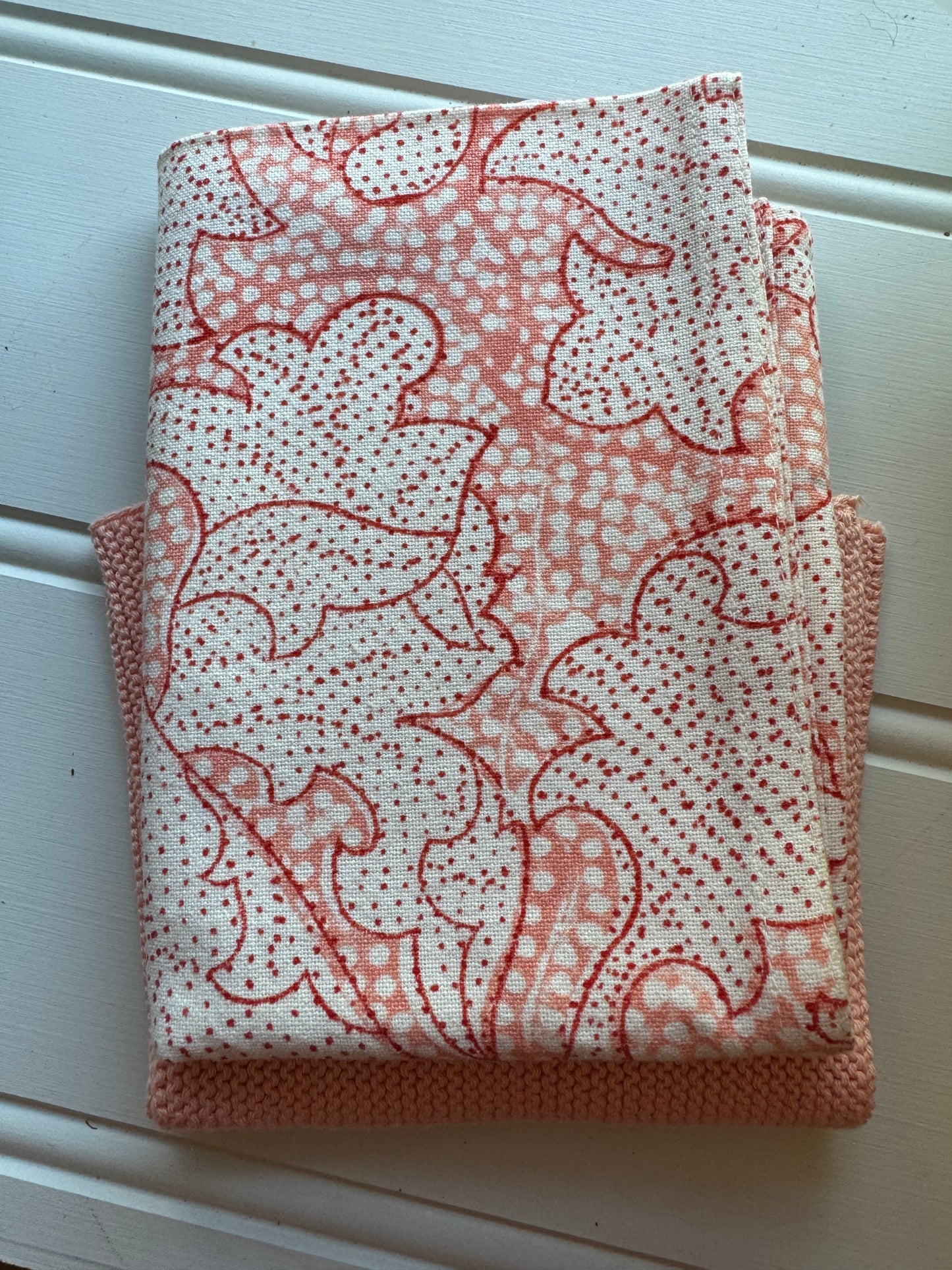 Kjøkkenhåndkle Flora Coral Bungalow