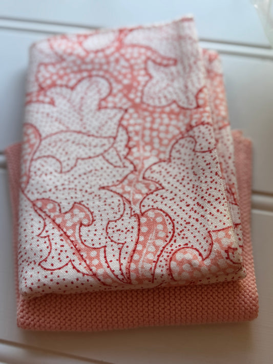 Kjøkkenhåndkle Flora Coral Bungalow